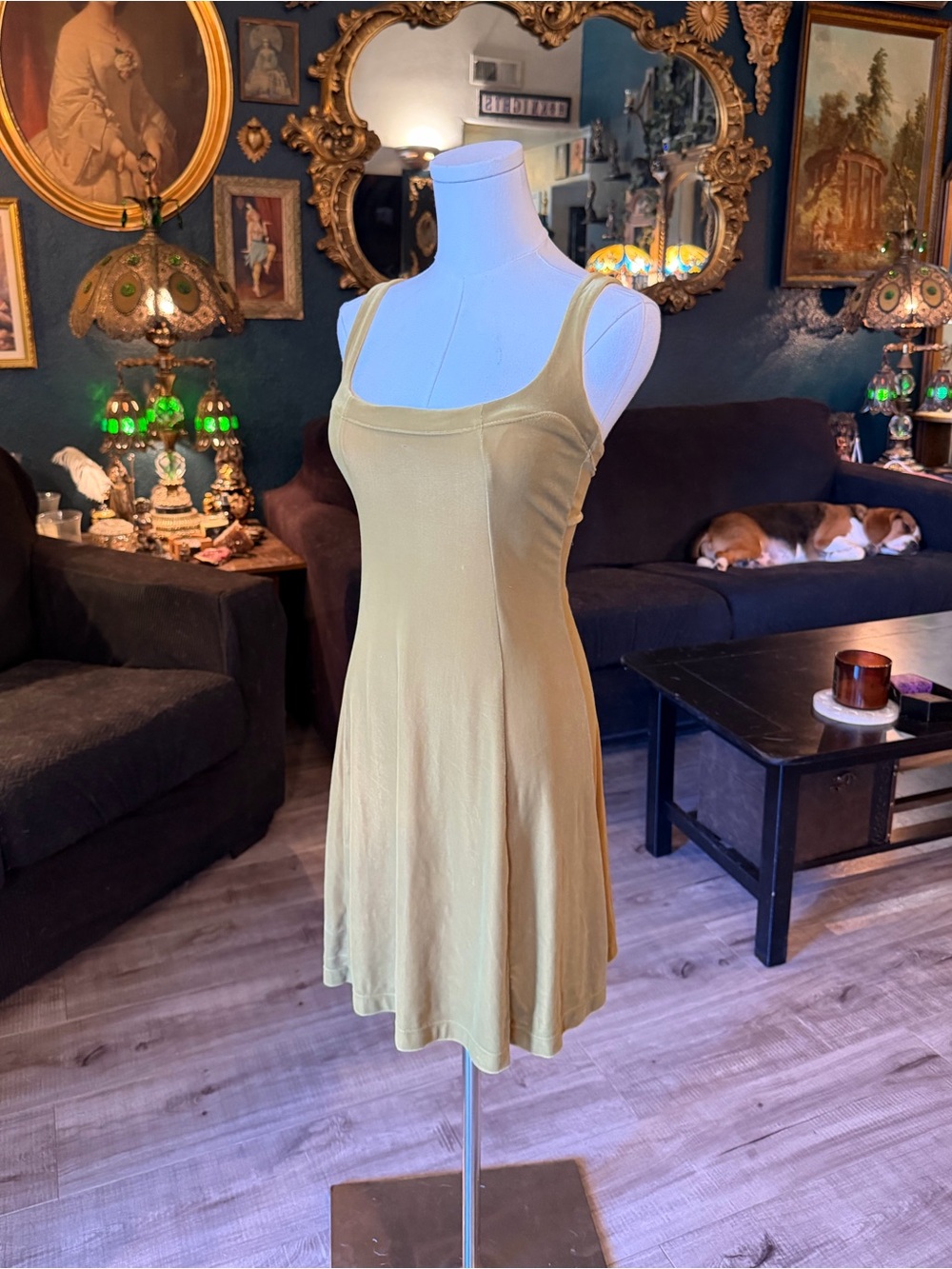 Vintage 1990s Betsey Johnson Velvet Slip Dress – Size Small